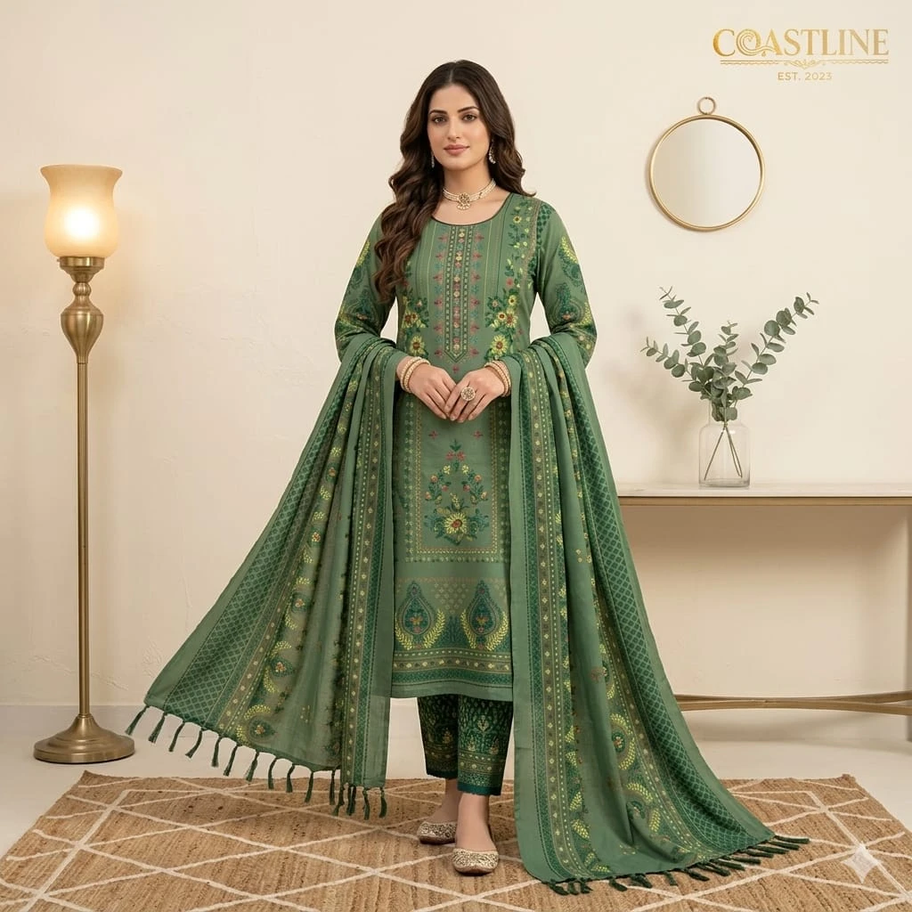 Olive Green Premium 3-Piece Set