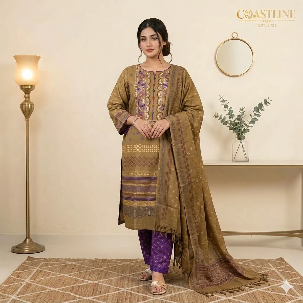 Mustard Purple Premium 3-Piece Set