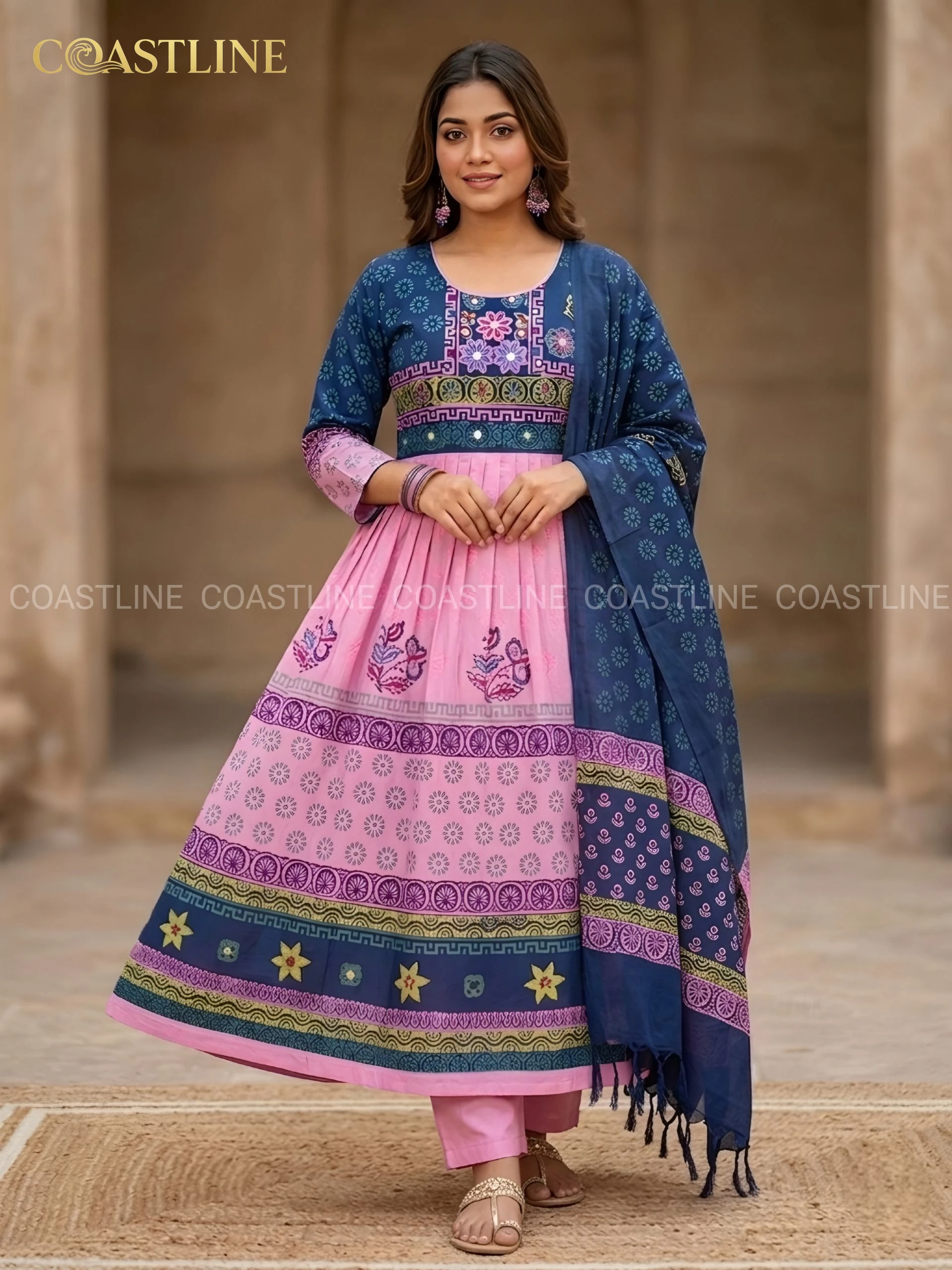 Rose Heritage Anarkali Set